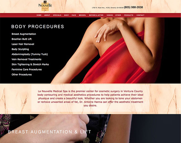 Creative365 medical website design